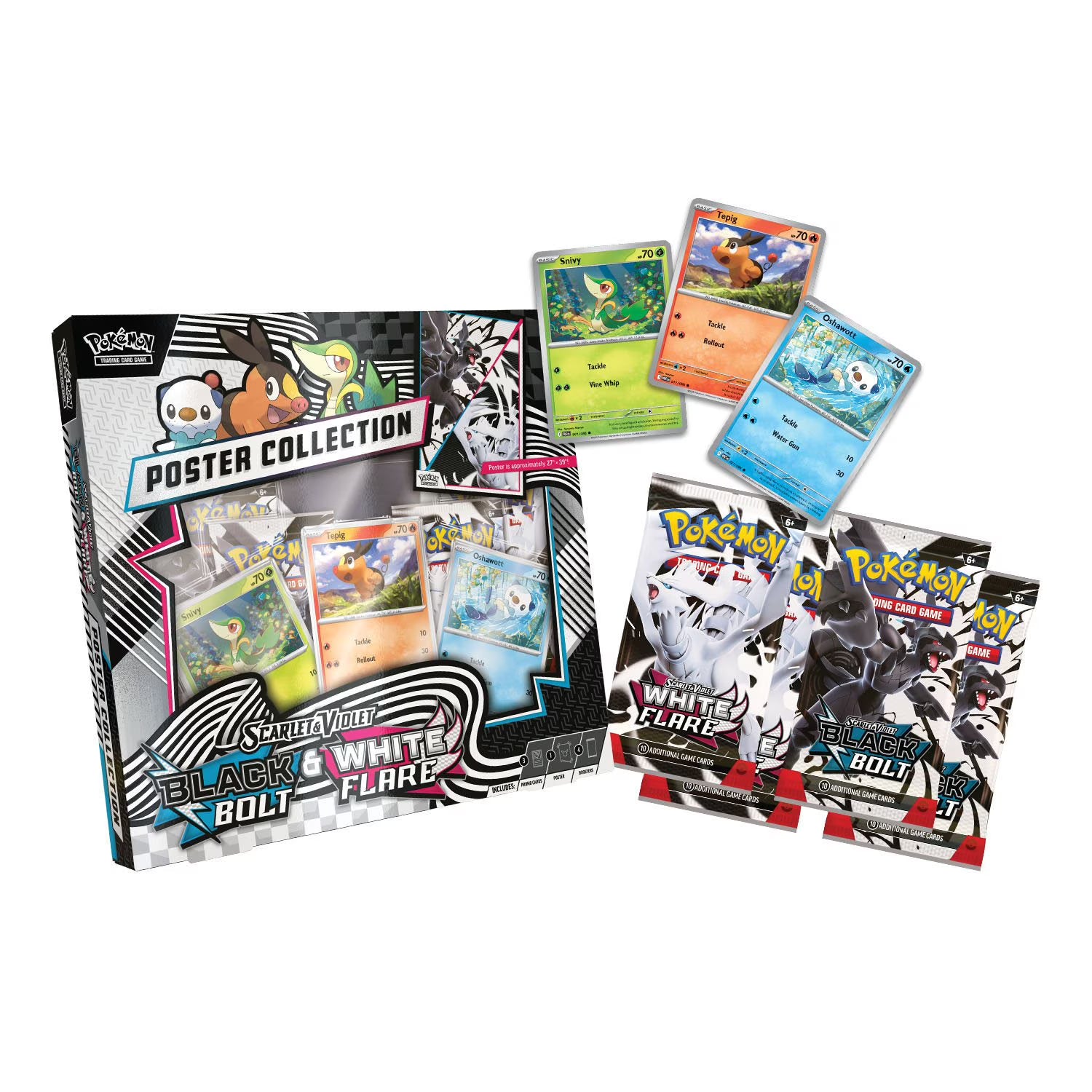 Black Bolt & White Flare Binder + Poster Collection (2 pack)