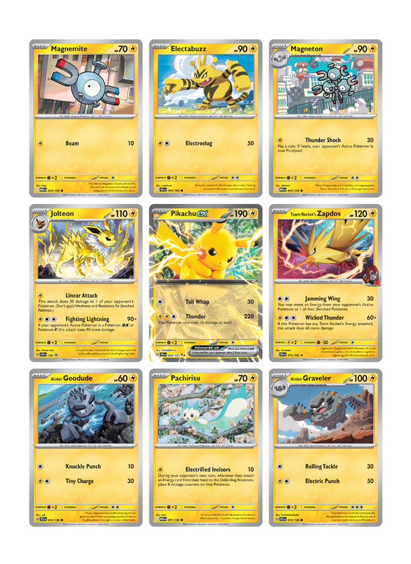 Pikachu Ex Page
